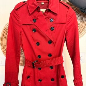 Burberry Red Trench Coat